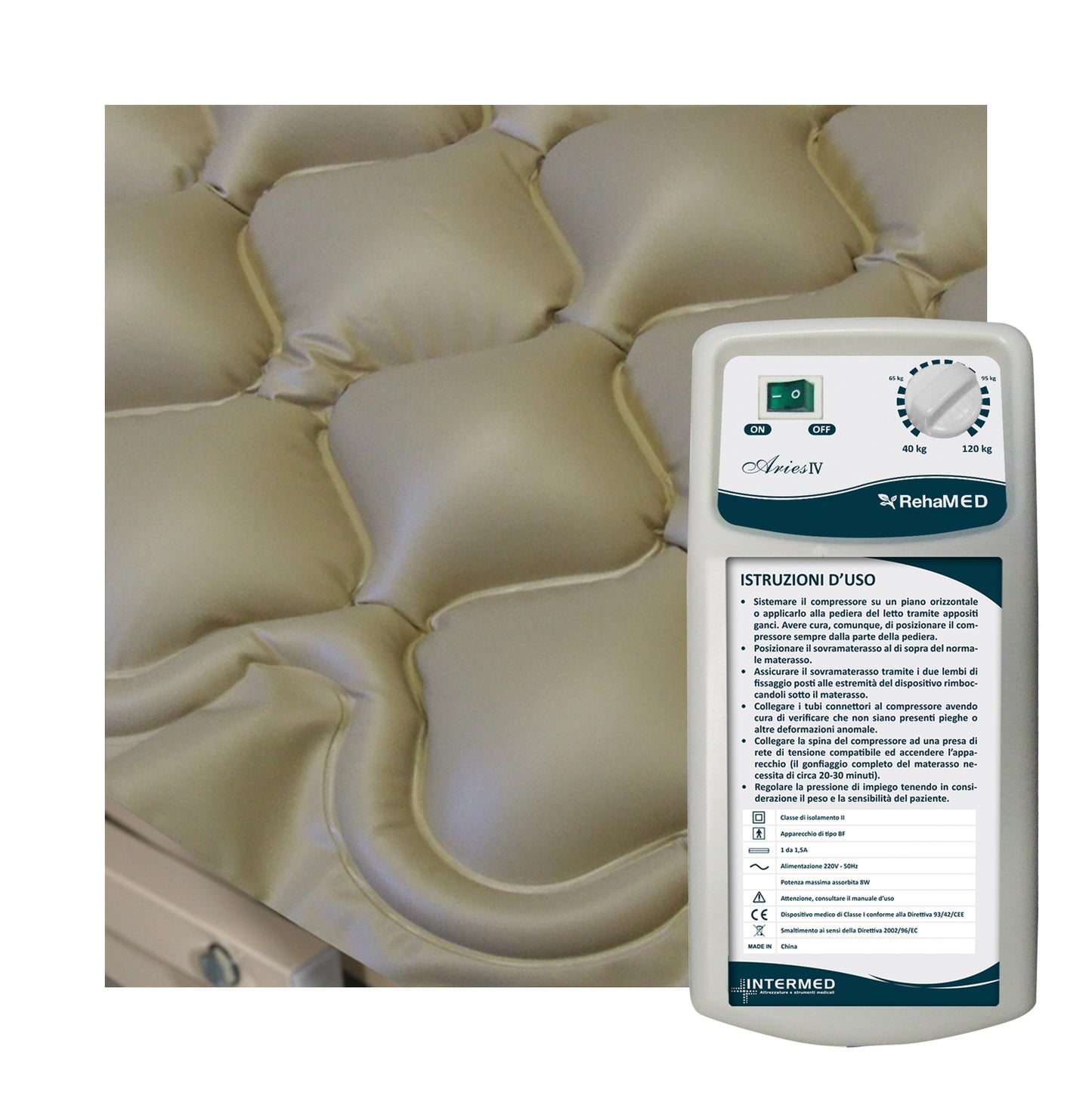 KIT MATERASSO ANTIDECUBITO - ARIES IV