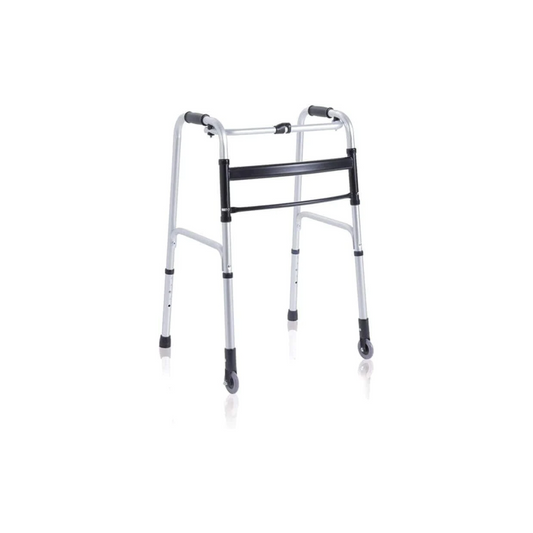 DEAMBULATORE PIEGHEVOLE 2 RUOTE FISSE 2 PUNTALI