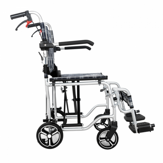 SEDIA DA TRASPORTO CARROZZINA DA VIAGGIO IN ALLUMINIO - VALLETTA