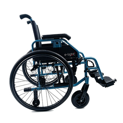 Sedia A Rotelle Pieghevole Carrozzina In Alluminio Ad Autospinta E-Light