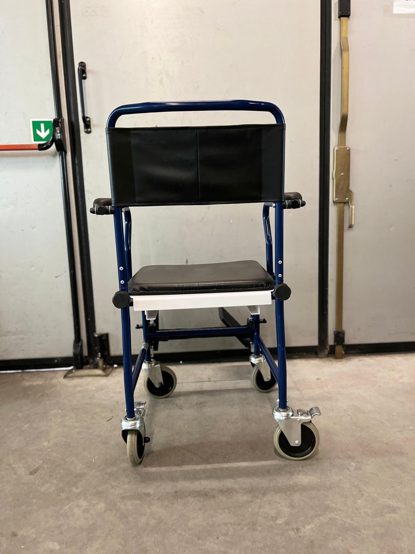 SEDIA DA COMODO CON RUOTE - RICONDIZIONATA