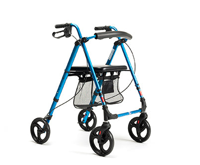 DEAMBULATORE ROLLATOR IN ALLUMINIO LEGGERO DA ESTERNO - ECOPLUS